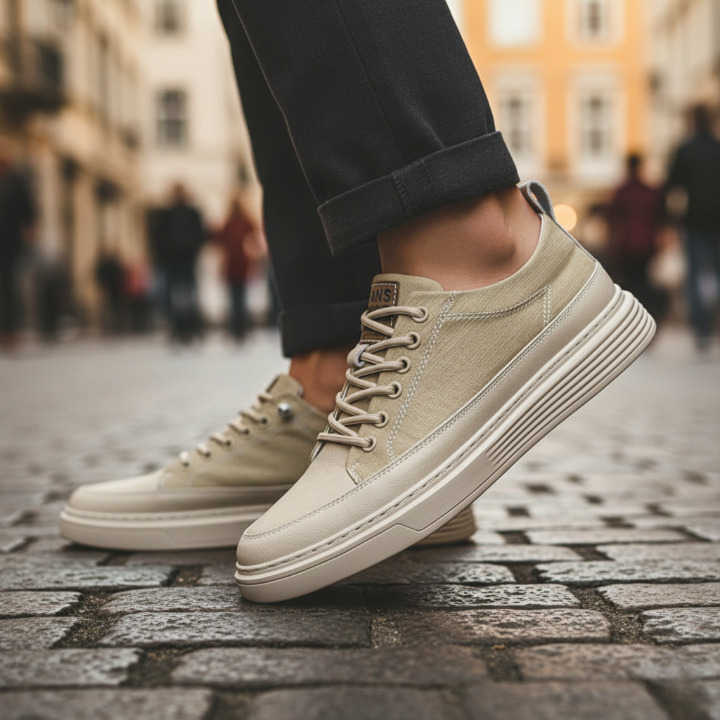 CORVANI | BASKETS EN CUIR NESTOR HOMME