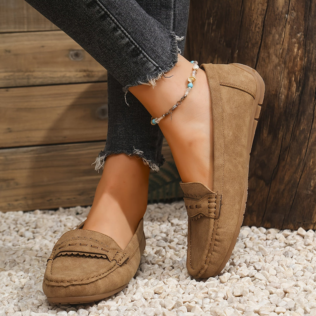 CORVANI | MOCASSINS FESTONNÉS EFFET DAIM PERRINE FEMME