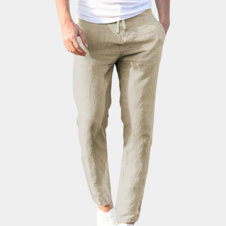 CORVANI | PANTALON LÉGER EN LIN EUDES HOMME