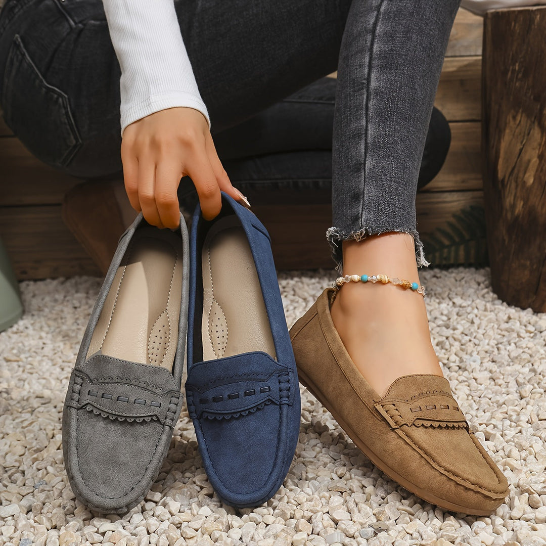 CORVANI | MOCASSINS FESTONNÉS EFFET DAIM PERRINE FEMME