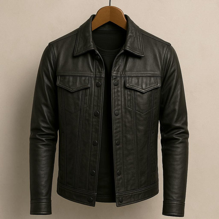 CORVANI | VESTE RIDER EN CUIR RAPHAËL HOMME