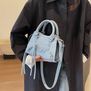 CORVANI | SAC EN DENIM AZURINE FEMME
