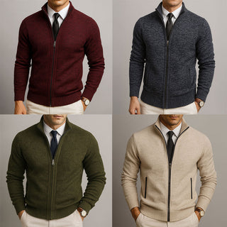 CORVANI | CARDIGAN ZIPPÉ À COL MONTANT BÉRENGER HOMME