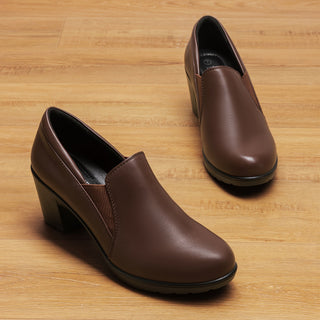 CORVANI | MOCASSINS CONFORT À TALON BLOC CLAUDINE FEMME