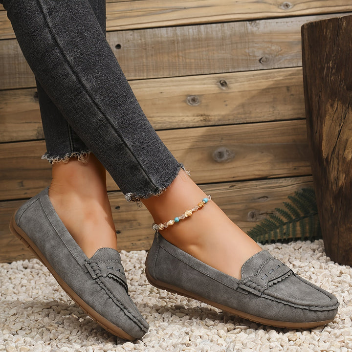 CORVANI | MOCASSINS FESTONNÉS EFFET DAIM PERRINE FEMME