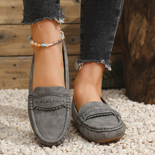 CORVANI | MOCASSINS FESTONNÉS EFFET DAIM PERRINE FEMME
