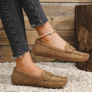 CORVANI | MOCASSINS FESTONNÉS EFFET DAIM PERRINE FEMME