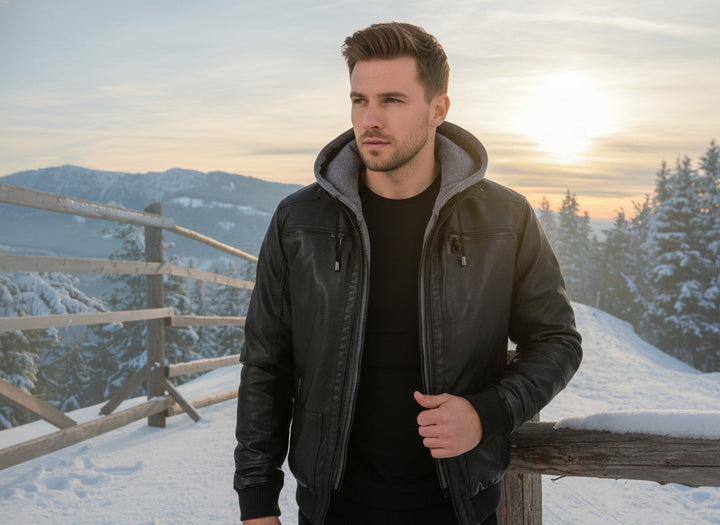 CORVANI | VESTE EN CUIR ADRIEN HOMME