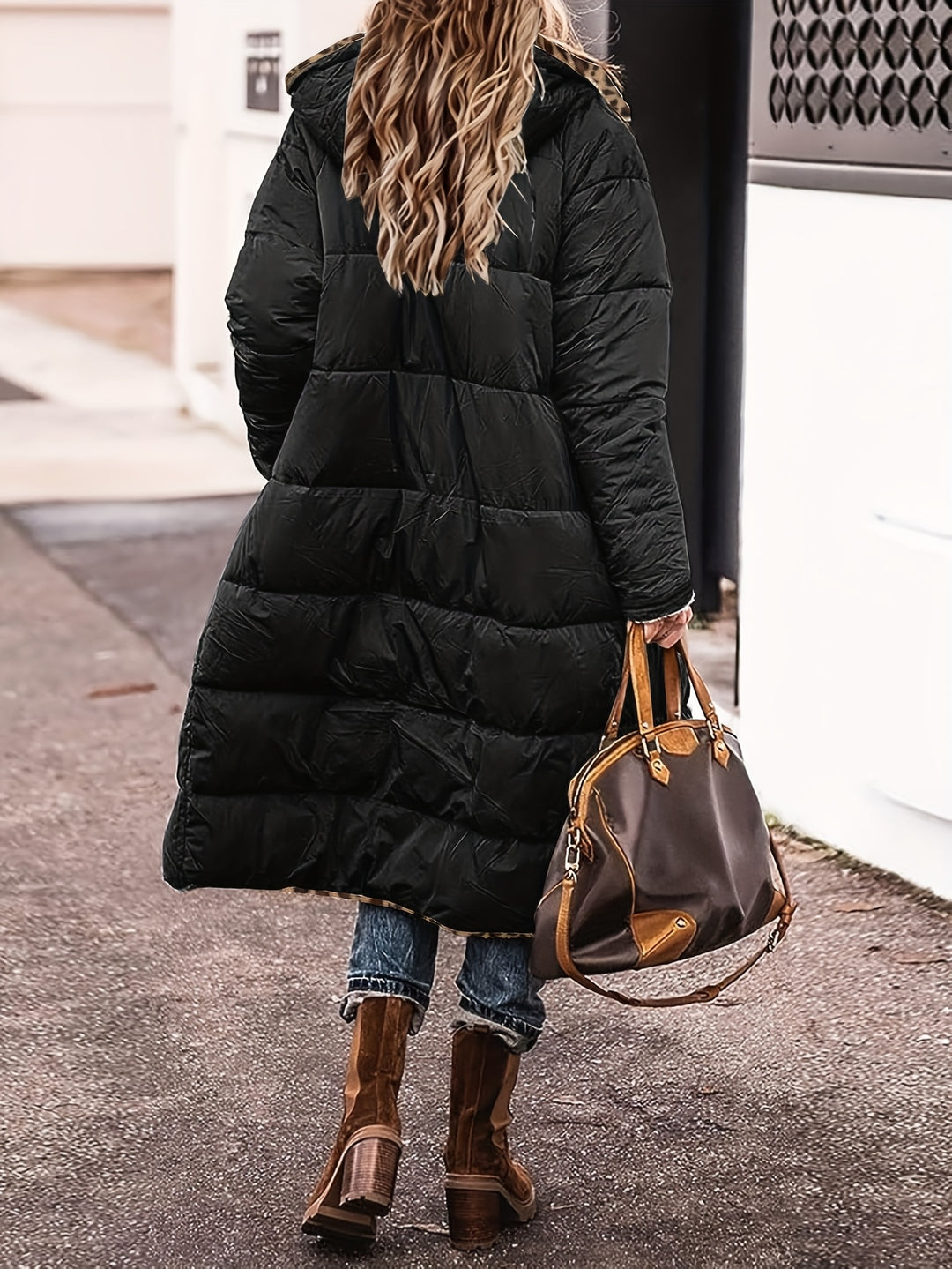 CORVANI | MANTEAU MATELASSÉ RÉVERSIBLE LÉOPARD ISABEAU FEMME