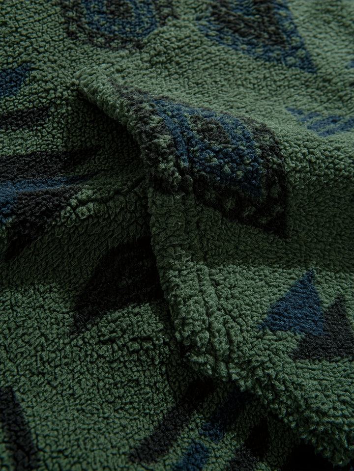 CORVANI | SWEAT DEMI-ZIP À MOTIF ETHNIQUE SANDRO HOMME