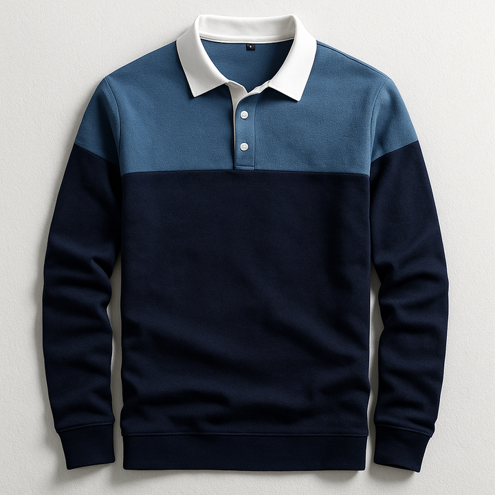 CORVANI | POLO DE LUXE À MANCHES LONGUES HADRIEN HOMME