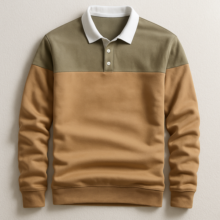 CORVANI | POLO DE LUXE À MANCHES LONGUES HADRIEN HOMME