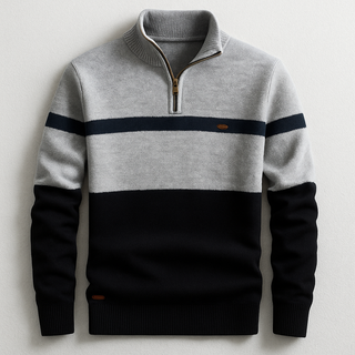 CORVANI | PULL À COL ZIPPÉ AURÈLE HOMME