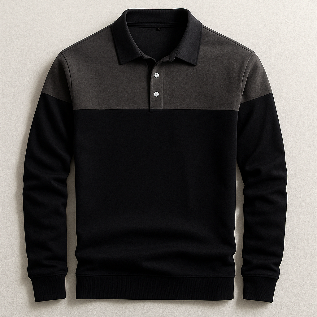 CORVANI | POLO DE LUXE À MANCHES LONGUES HADRIEN HOMME
