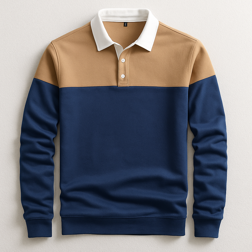 CORVANI | POLO DE LUXE À MANCHES LONGUES HADRIEN HOMME