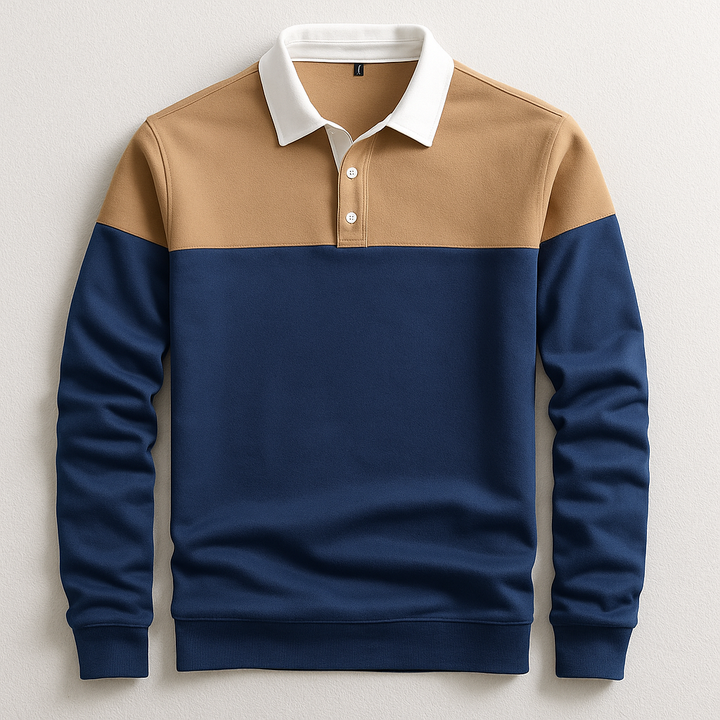 CORVANI | POLO DE LUXE À MANCHES LONGUES HADRIEN HOMME