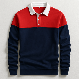 CORVANI | POLO DE LUXE À MANCHES LONGUES HADRIEN HOMME