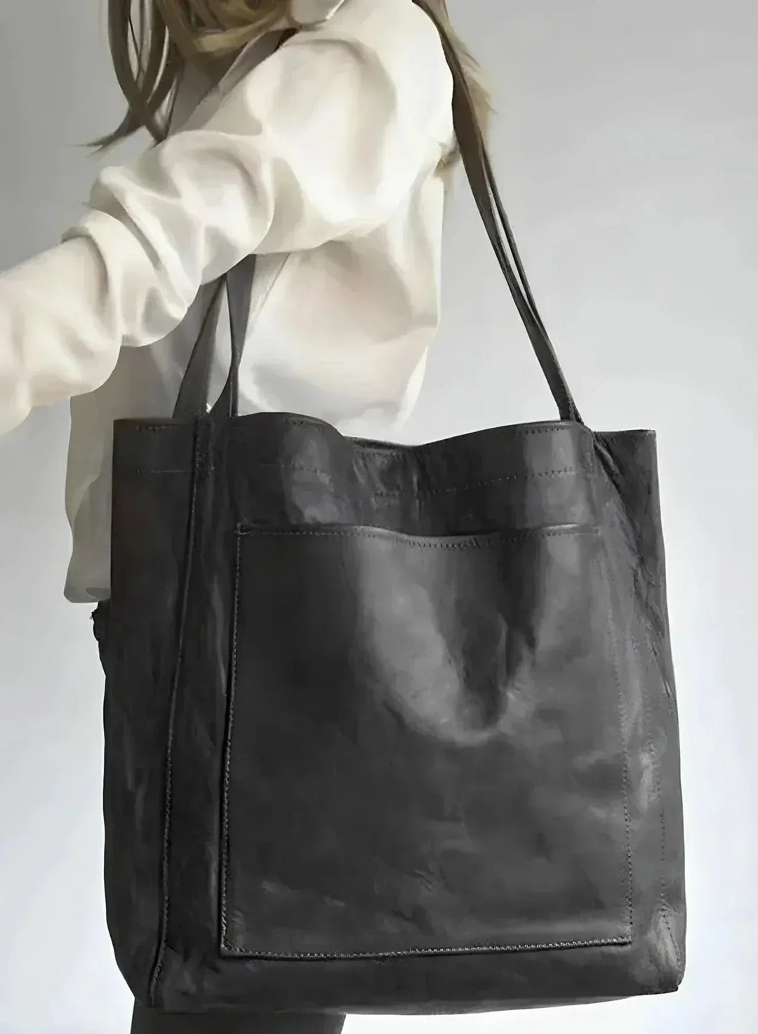 CORVANI | CABAS EN CUIR AUTHENTIQUE ALBANE FEMME