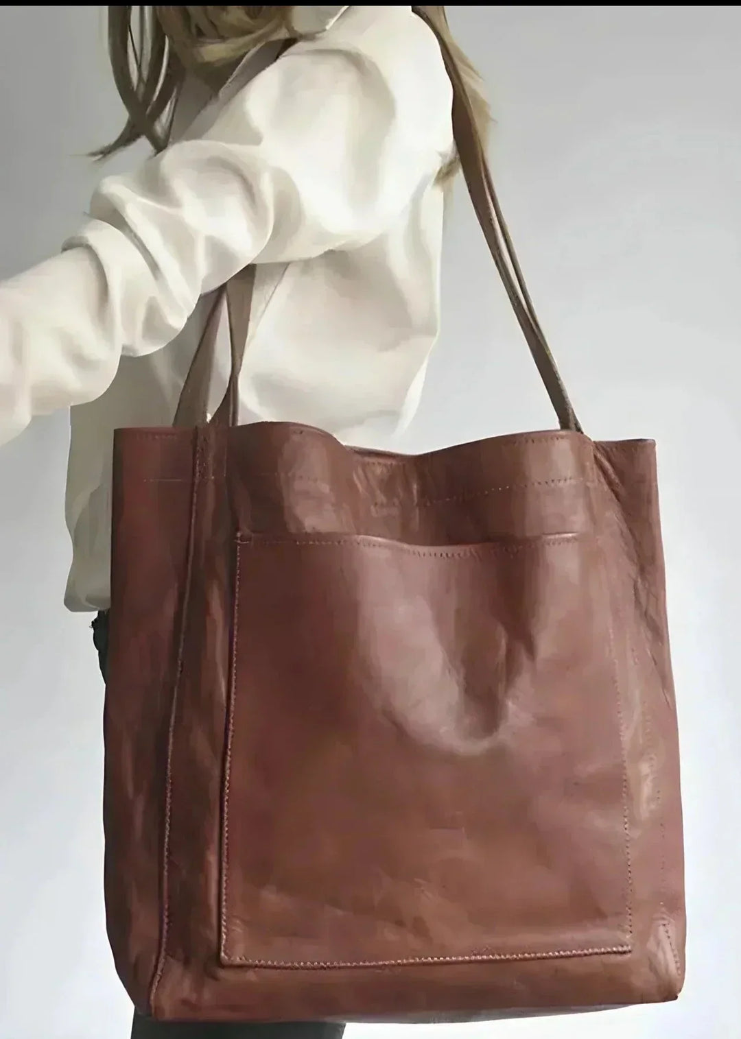 CORVANI | CABAS EN CUIR AUTHENTIQUE ALBANE FEMME