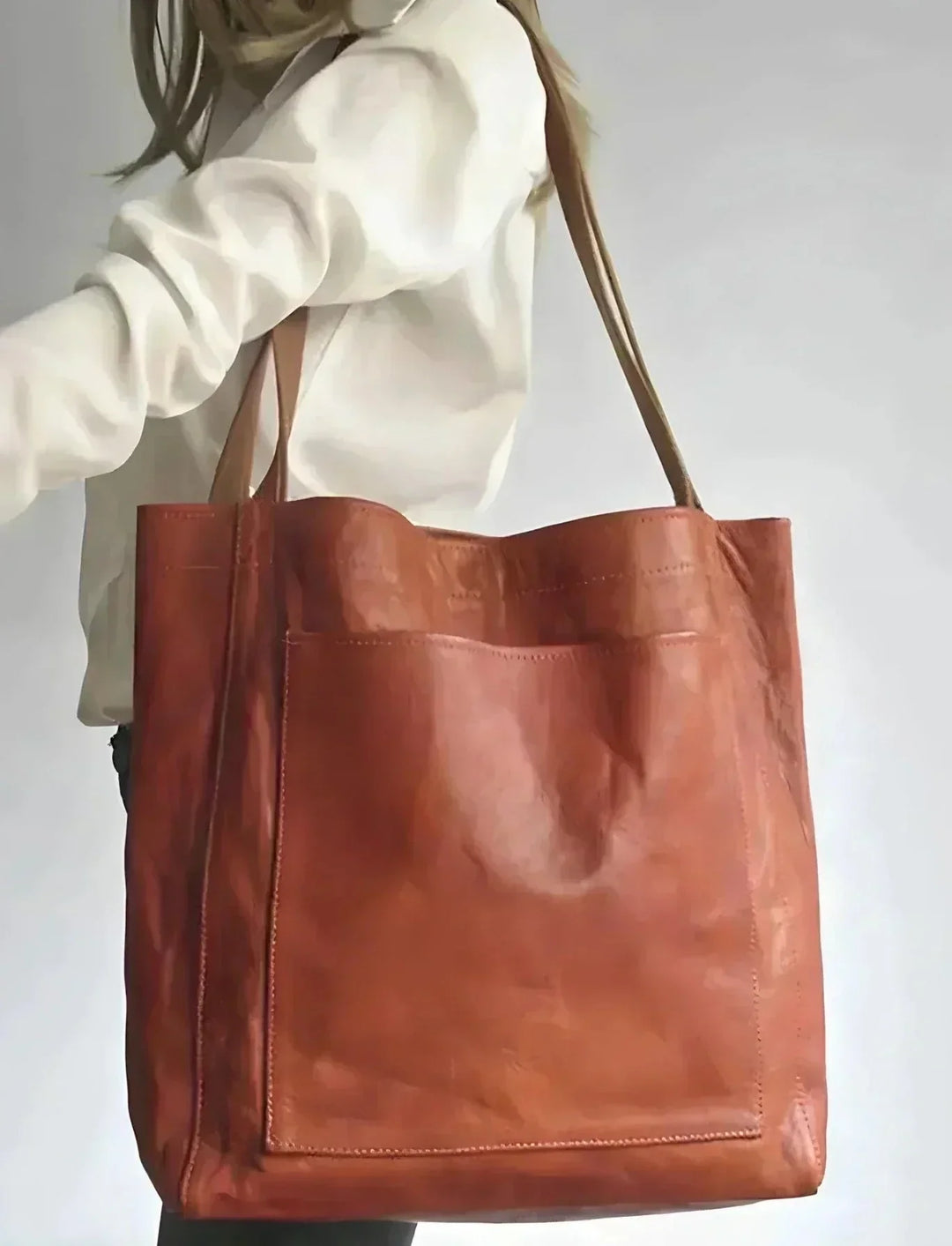 CORVANI | CABAS EN CUIR AUTHENTIQUE ALBANE FEMME