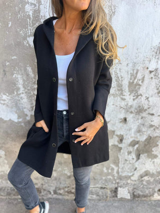 CORVANI | GILET LONG À CAPUCHE ÉLÉGANT ÉLISE FEMME