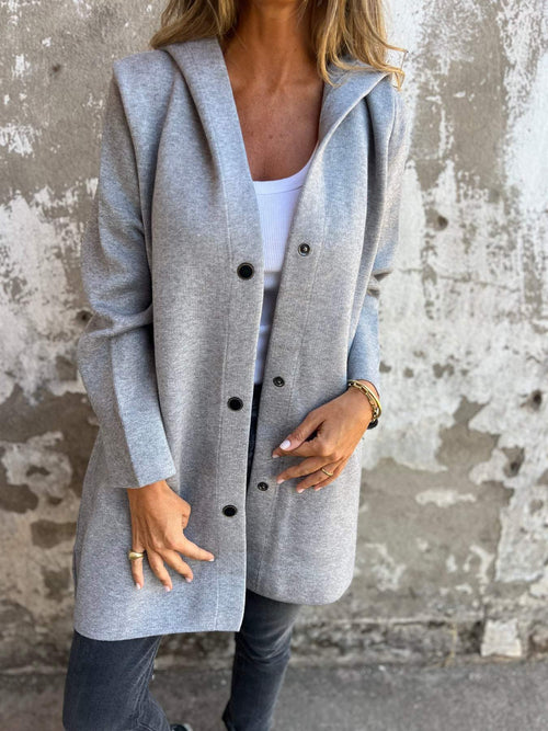 CORVANI | GILET LONG À CAPUCHE ÉLÉGANT ÉLISE FEMME