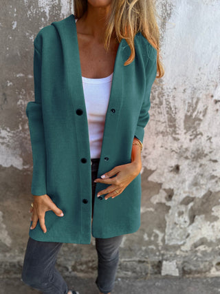 CORVANI | GILET LONG À CAPUCHE ÉLÉGANT ÉLISE FEMME
