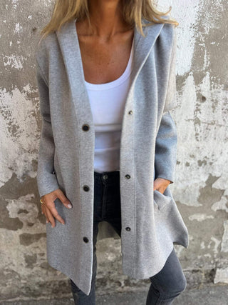 CORVANI | GILET LONG À CAPUCHE ÉLÉGANT ÉLISE FEMME