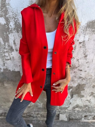 CORVANI | GILET LONG À CAPUCHE ÉLÉGANT ÉLISE FEMME