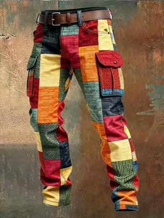 CORVANI | PANTALON CARGO PATCHWORK GÉDÉON HOMME