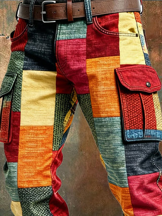 CORVANI | PANTALON CARGO PATCHWORK GÉDÉON HOMME