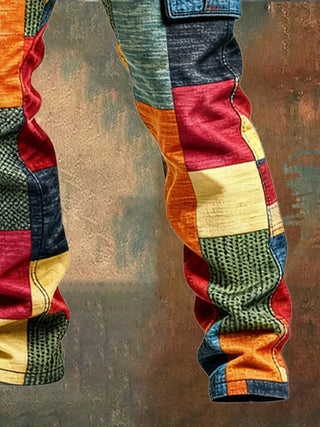 CORVANI | PANTALON CARGO PATCHWORK GÉDÉON HOMME