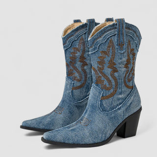 CORVANI | BOTTINES EN DENIM ORTHOPÉDIQUES ESTELLE FEMME