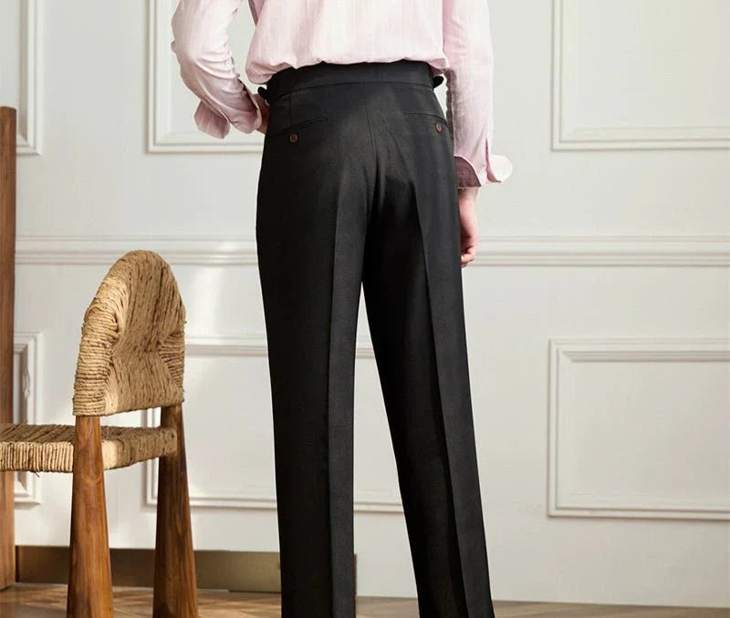 CORVANI | PANTALON FLUIDE TAILLE HAUTE ÉLÉGANT VICTORINE FEMME