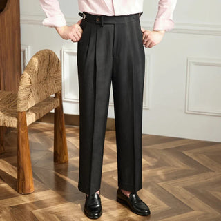CORVANI | PANTALON FLUIDE TAILLE HAUTE ÉLÉGANT VICTORINE FEMME