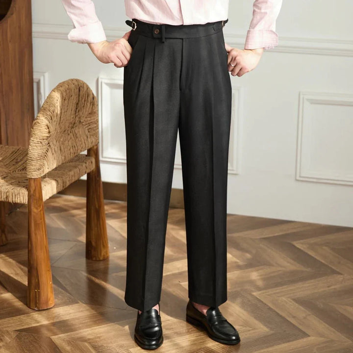 CORVANI | PANTALON FLUIDE TAILLE HAUTE ÉLÉGANT VICTORINE FEMME