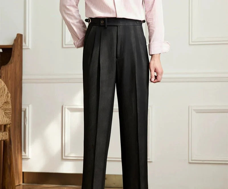 CORVANI | PANTALON FLUIDE TAILLE HAUTE ÉLÉGANT VICTORINE FEMME