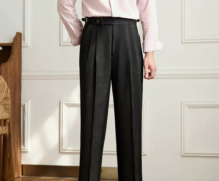 CORVANI | PANTALON FLUIDE TAILLE HAUTE ÉLÉGANT VICTORINE FEMME
