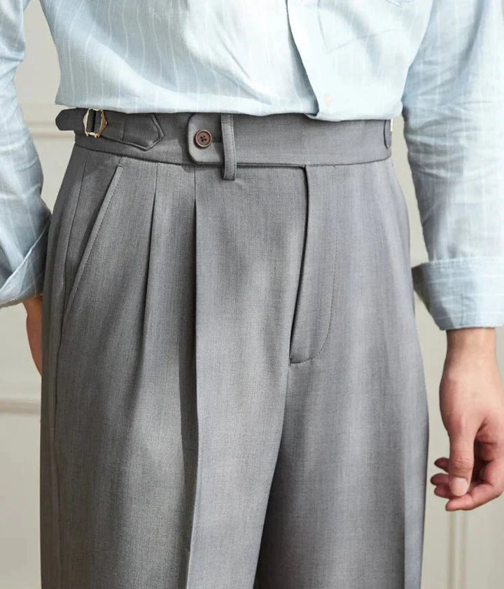 CORVANI | PANTALON FLUIDE TAILLE HAUTE ÉLÉGANT VICTORINE FEMME