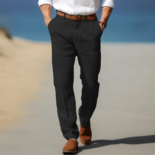 CORVANI | PANTALON DE LUXE EN LIN PREMIUM CLOTAIRE HOMME