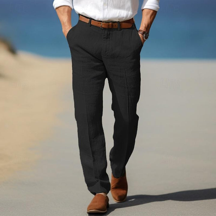 CORVANI | PANTALON DE LUXE EN LIN PREMIUM CLOTAIRE HOMME