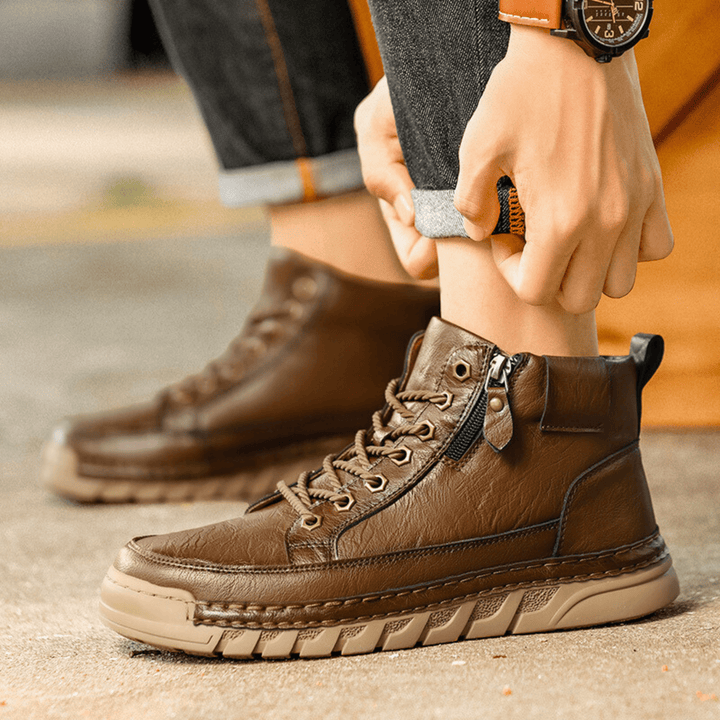 CORVANI | BOTTES EN CUIR VALENTIN HOMME