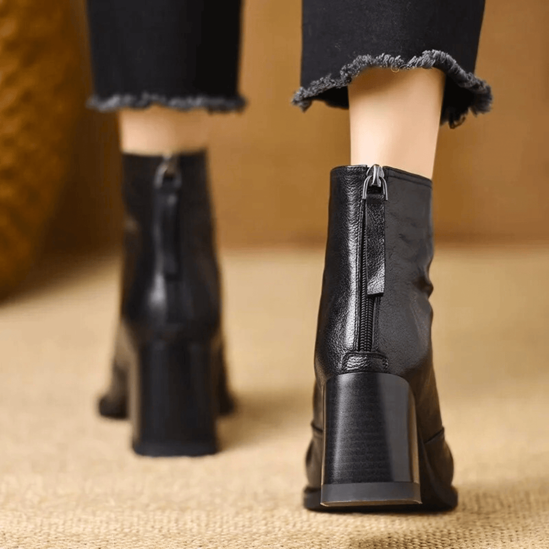 CORVANI | BOTTINES ÉLÉGANTES À TALON MOYEN ÉLIANE FEMME