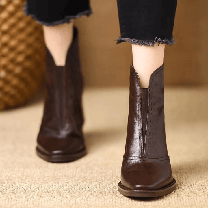 CORVANI | BOTTINES ÉLÉGANTES À TALON MOYEN ÉLIANE FEMME