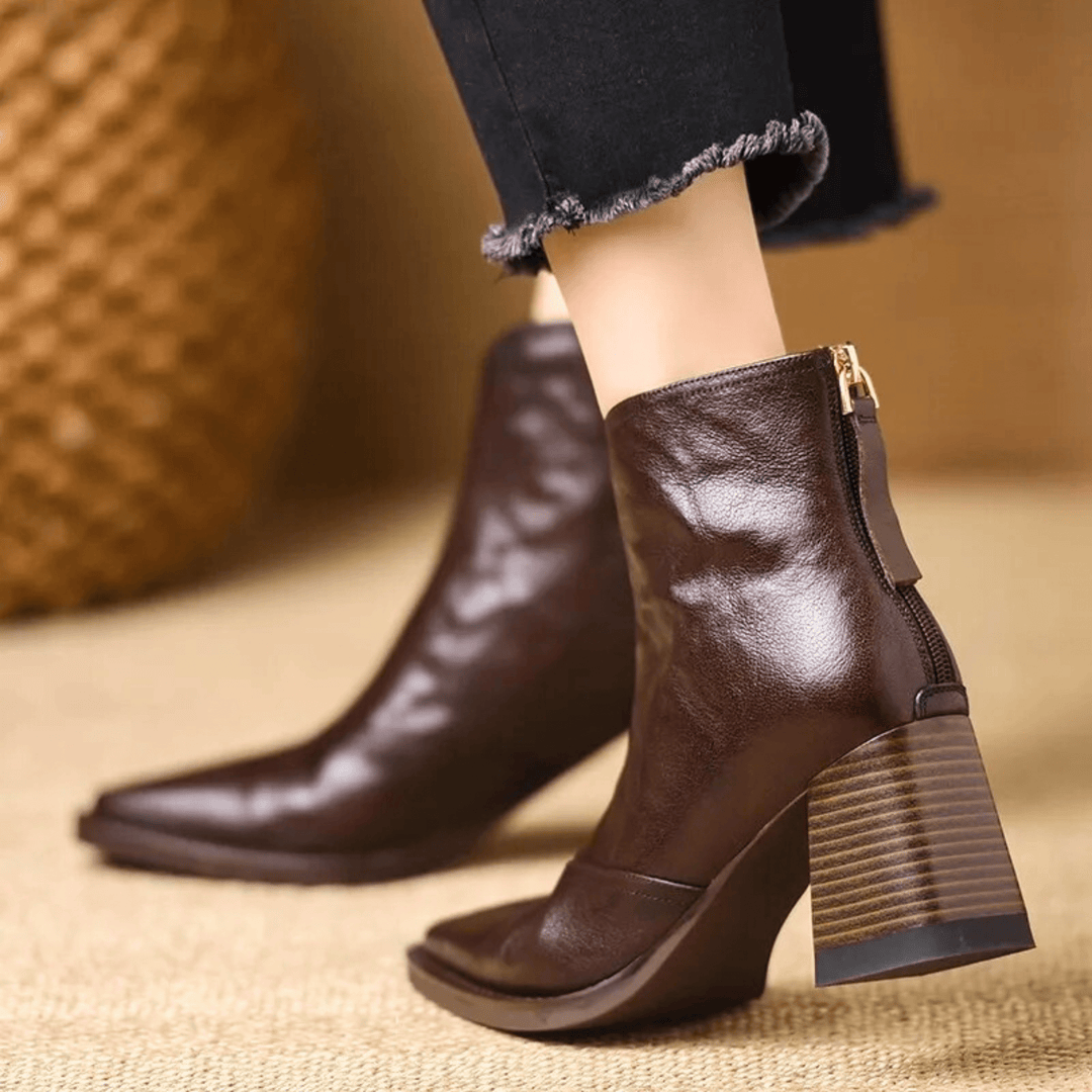 CORVANI | BOTTINES ÉLÉGANTES À TALON MOYEN ÉLIANE FEMME