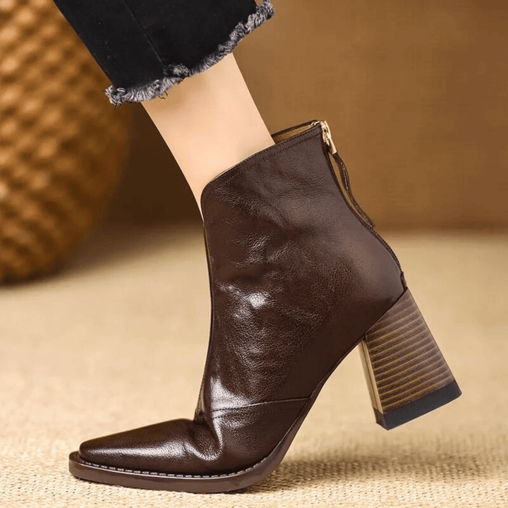 CORVANI | BOTTINES ÉLÉGANTES À TALON MOYEN ÉLIANE FEMME