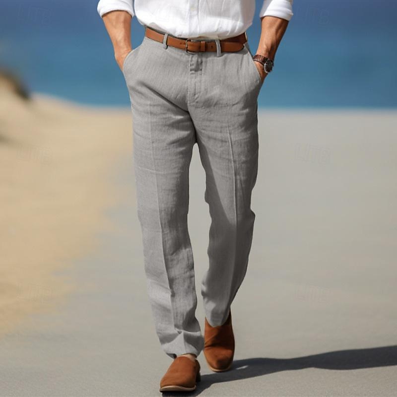 CORVANI | PANTALON DE LUXE EN LIN PREMIUM CLOTAIRE HOMME
