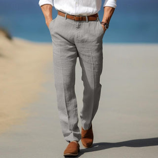 CORVANI | PANTALON DE LUXE EN LIN PREMIUM CLOTAIRE HOMME